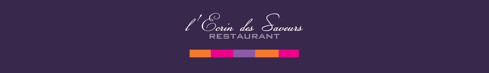 Restaurant l'Ecrin des saveurs logo bandeau
